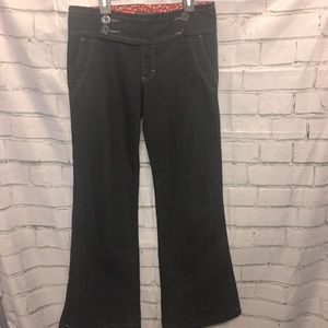 Sanctuary clothing Los Angeles flare jeans charcoal black